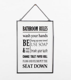 BATHROOM שלט - יח' אחרונות