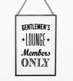 GENTLEMENS שלט