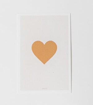 גלויה HEART MUSTARD