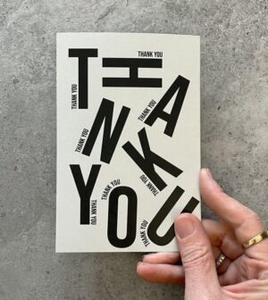 כרטיס ברכה THANK YOU